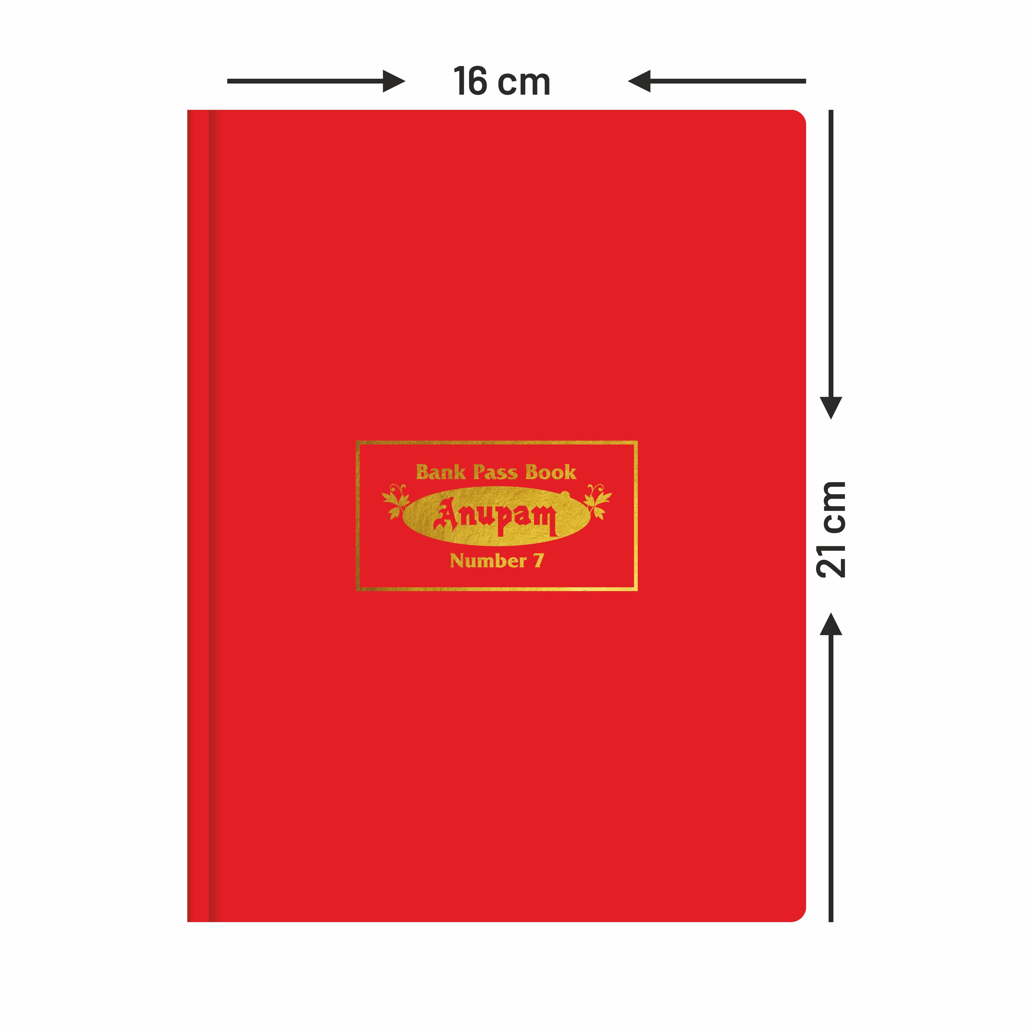 Anupam Bank pass book -premium robust material-hardbound and PVC variants- 80 GSM